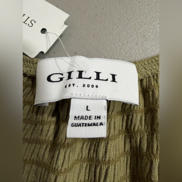 Gilli Sage Green Tiered Midi Dress - Picture 3 of 6